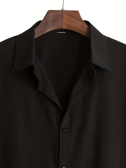 Herren Kurzarm Freizeithemd mit Knopfleiste – Modernes Business & Casual Shirt