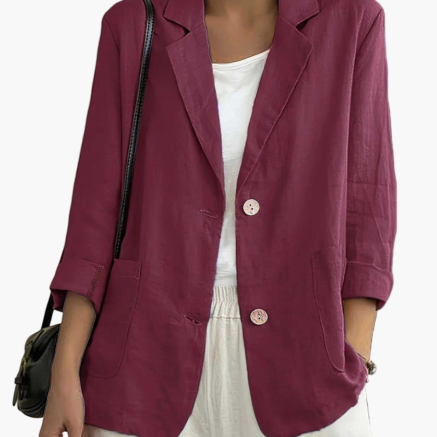 Damen Blazer Elegant Locker Business Freizeitjacke