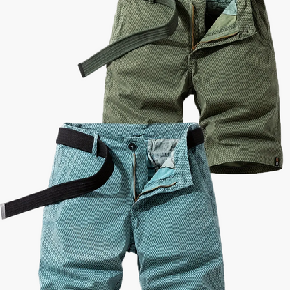 Herren Outdoor-Bermuda Shorts – Freizeit & Abenteuer, atmungsaktiv, mit Gürtel