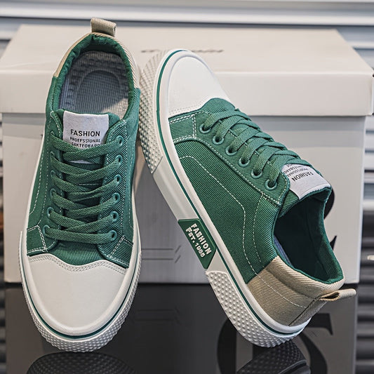 Herren Low-Top Sneaker im Retro-Skateboard Stil – Modische Freizeitschuhe für Alltag und Streetwear