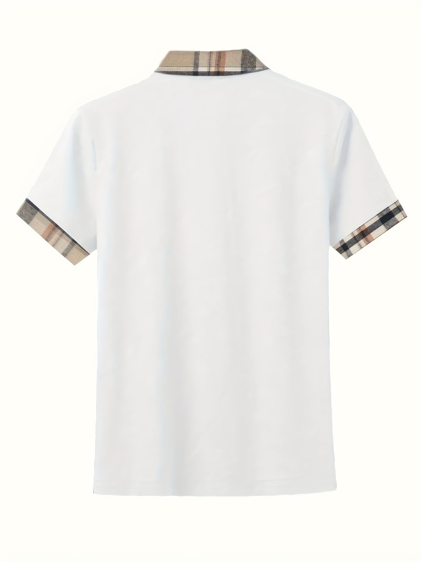 Damen Poloshirt mit Reißverschluss-Kragen und Karodetails – Modisches Freizeitshirt für Alltag und Ausgehen