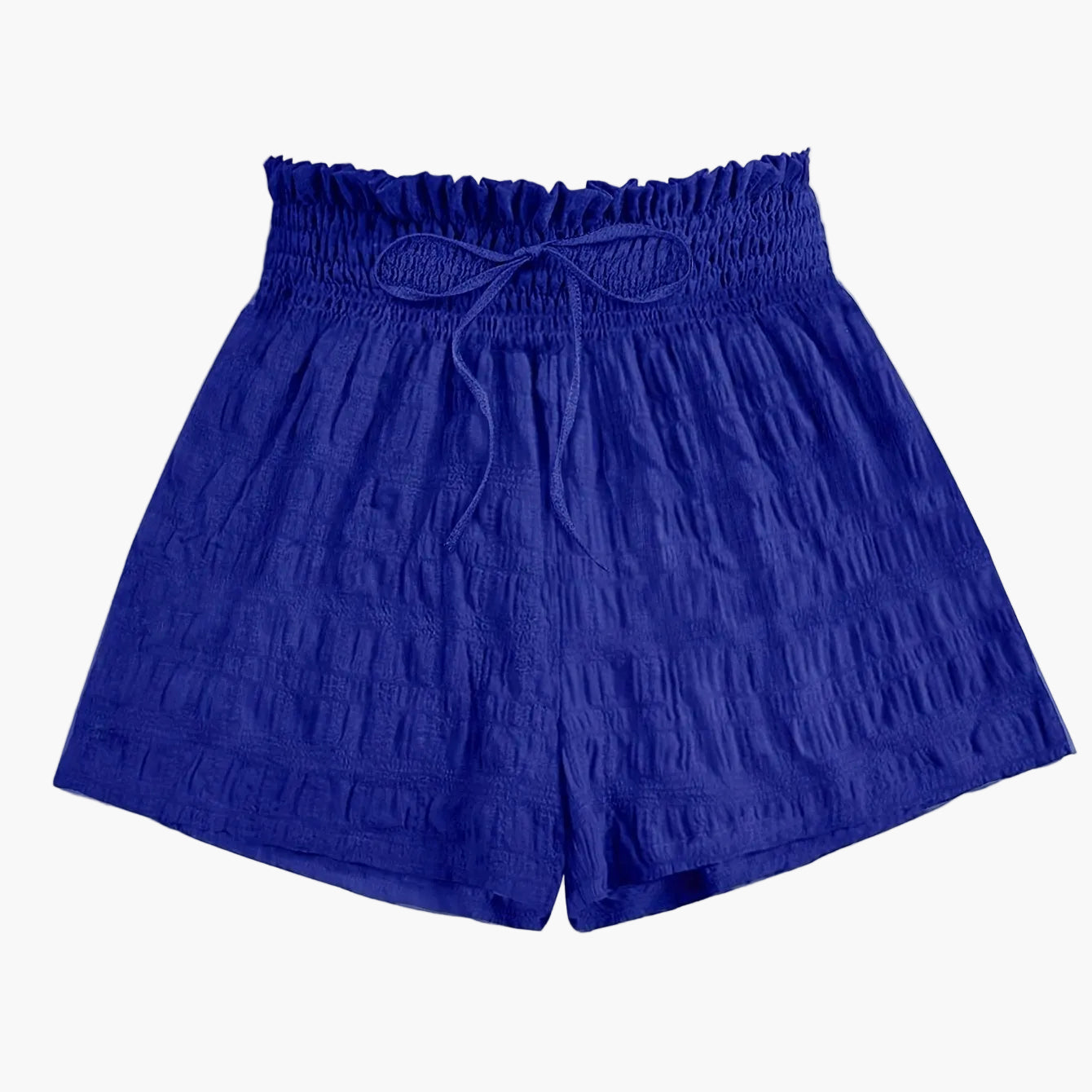 Damen Sommer-Shorts mit Paperbag-Bund und Kordelzug, Freizeit Trendshorts