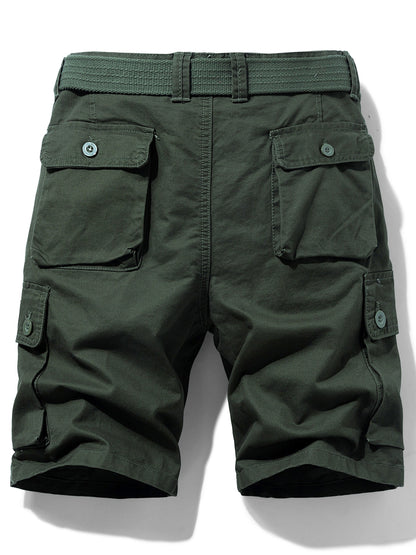 Herren Cargo Shorts Freizeit Klassisch mit Gürtel und Taschen