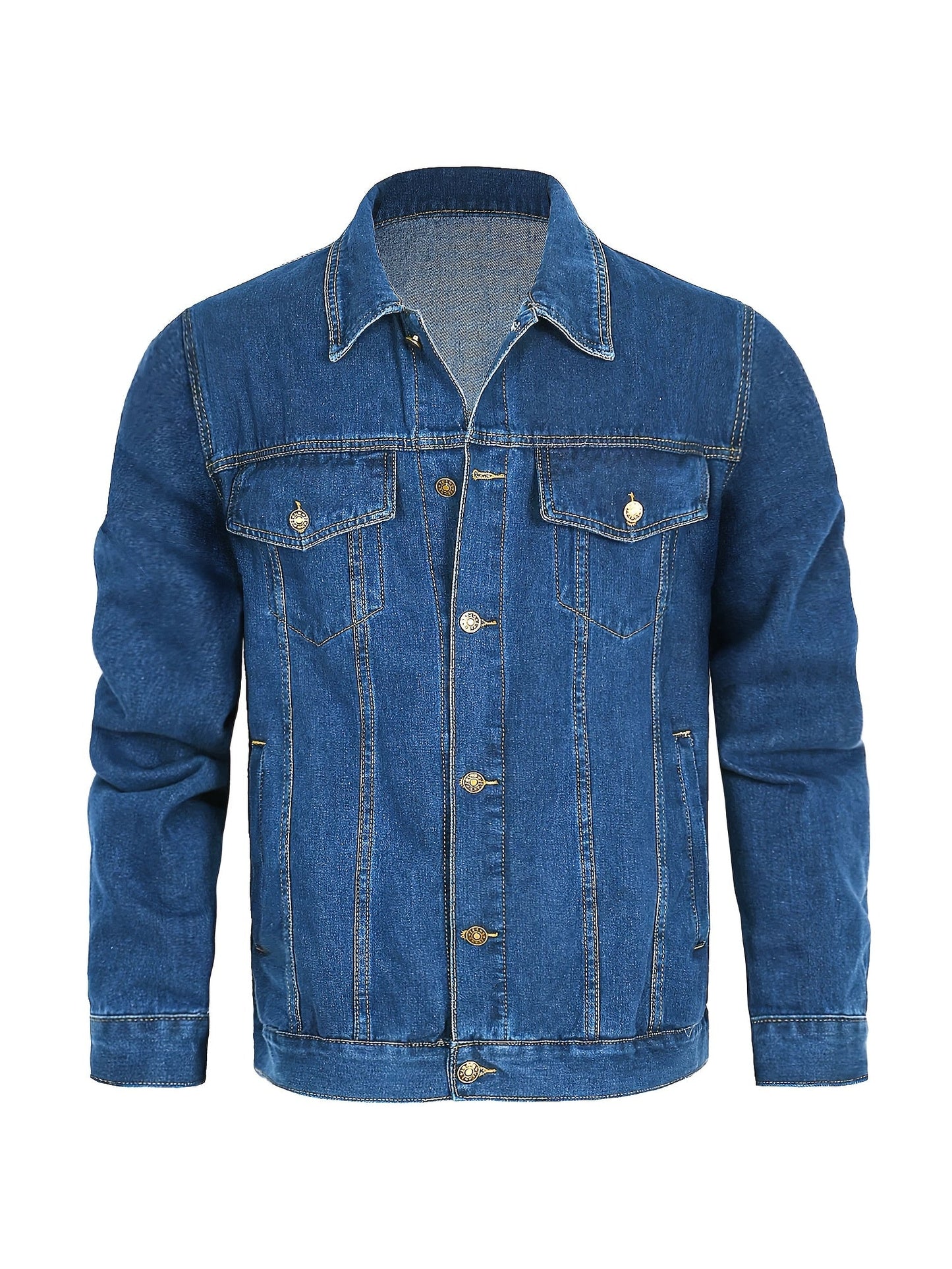 Herren Jeansjacke im klassischen Casual-Stil für Freizeit und Alltag