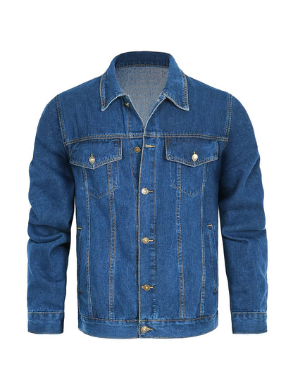 Herren Jeansjacke im klassischen Casual-Stil für Freizeit und Alltag