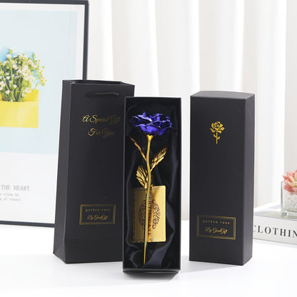 Edle Geschenkrose im Geschenkkarton – Dekorative Blume für Muttertag, Damen, Geschenkidee, Wohnaccessoire