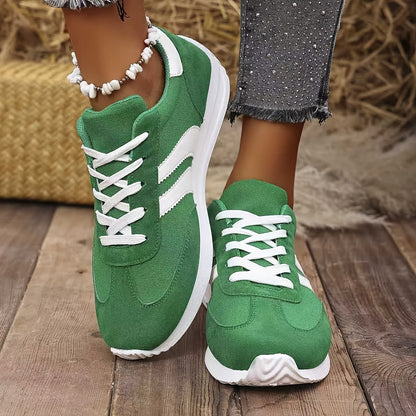 Damen Sneaker Freizeit Retro Sportlicher Look für Alltag und Freizeit
