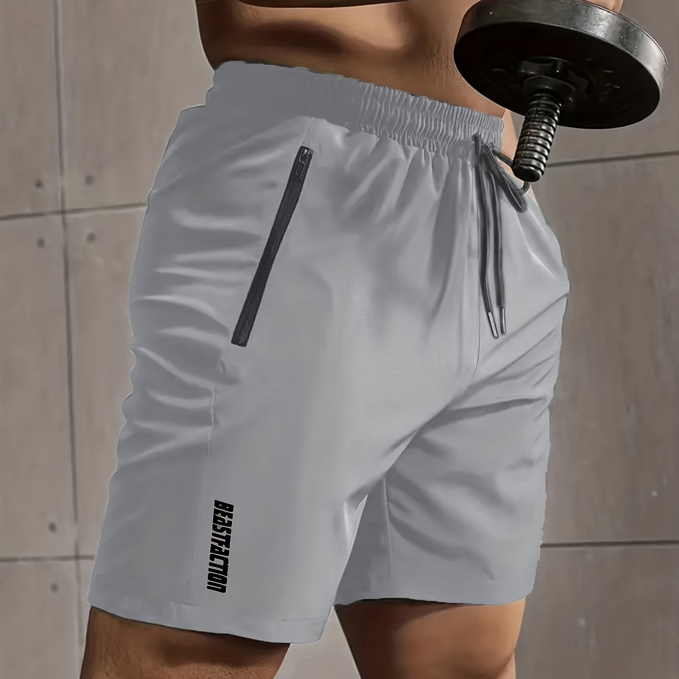 Herren Sportshorts mit Zipper-Taschen – Trainingsshorts Fitness & Workout