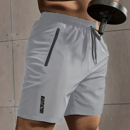Herren Sportshorts mit Zipper-Taschen – Trainingsshorts Fitness & Workout