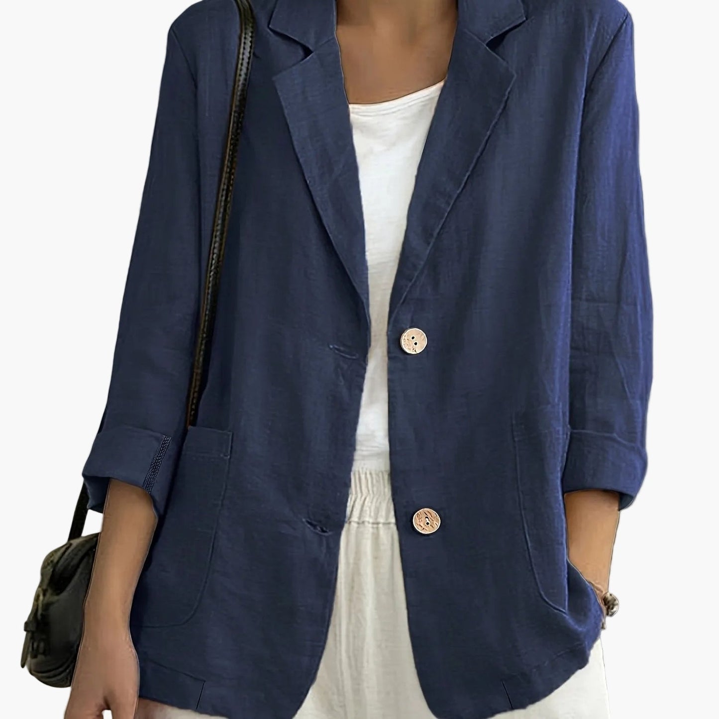 Damen Blazer Elegant Locker Business Freizeitjacke