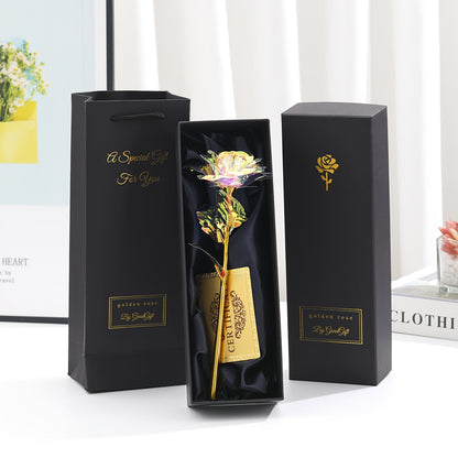 Edle Geschenkrose im Geschenkkarton – Dekorative Blume für Muttertag, Damen, Geschenkidee, Wohnaccessoire