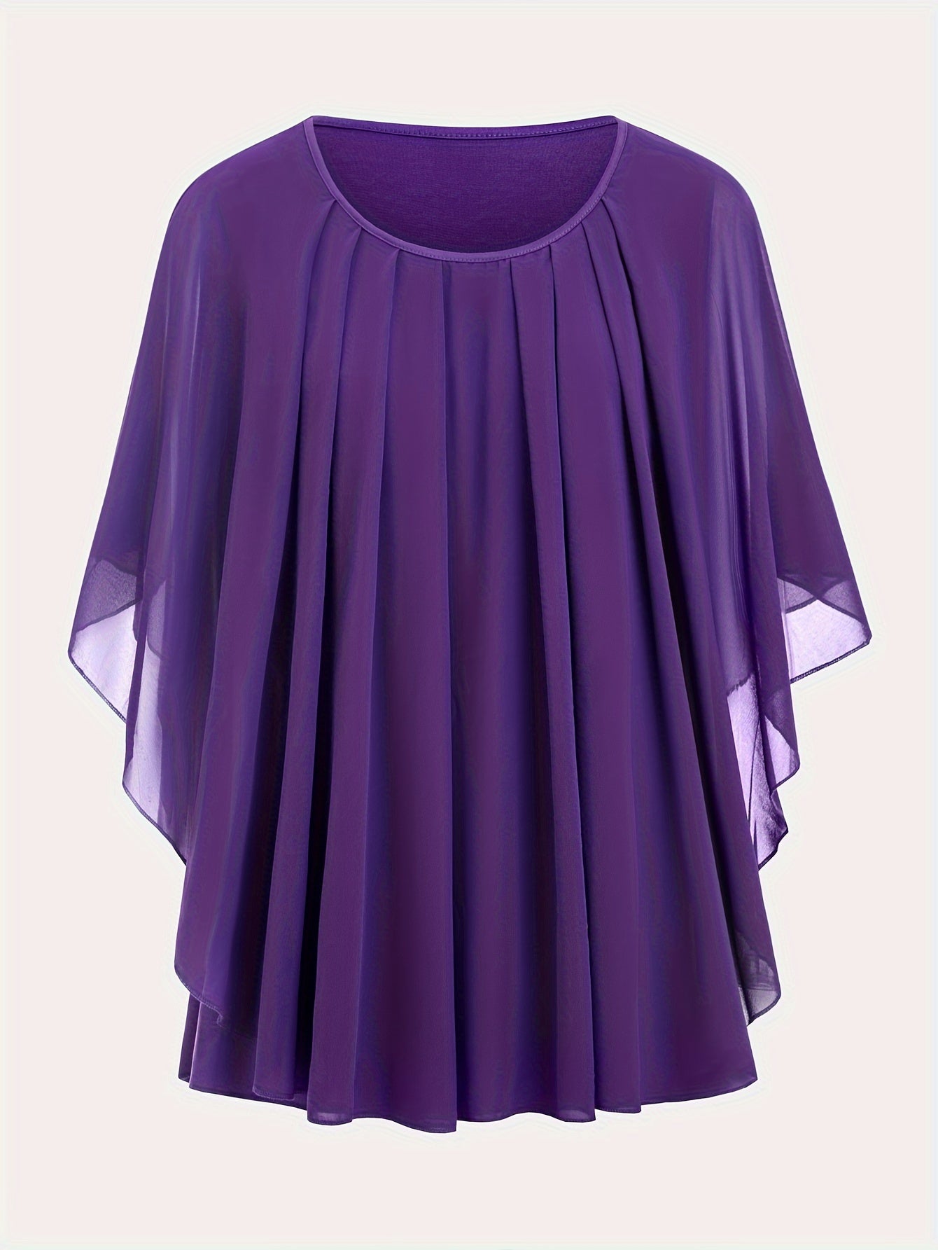 Damen Elegante Oversize Chiffon Bluse für festliche Anlässe und Alltag