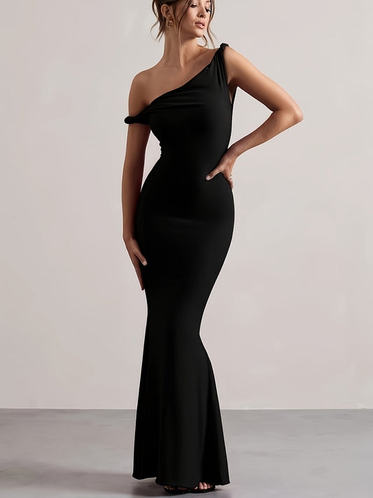 Damen Elegantes Abendkleid mit schulterfreiem Schnitt – Perfekt für festliche Anlässe und besondere Events