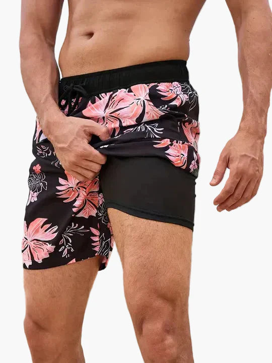 Herren Badeshorts mit Innenkompression – Moderne Badehose für Strand und Sport