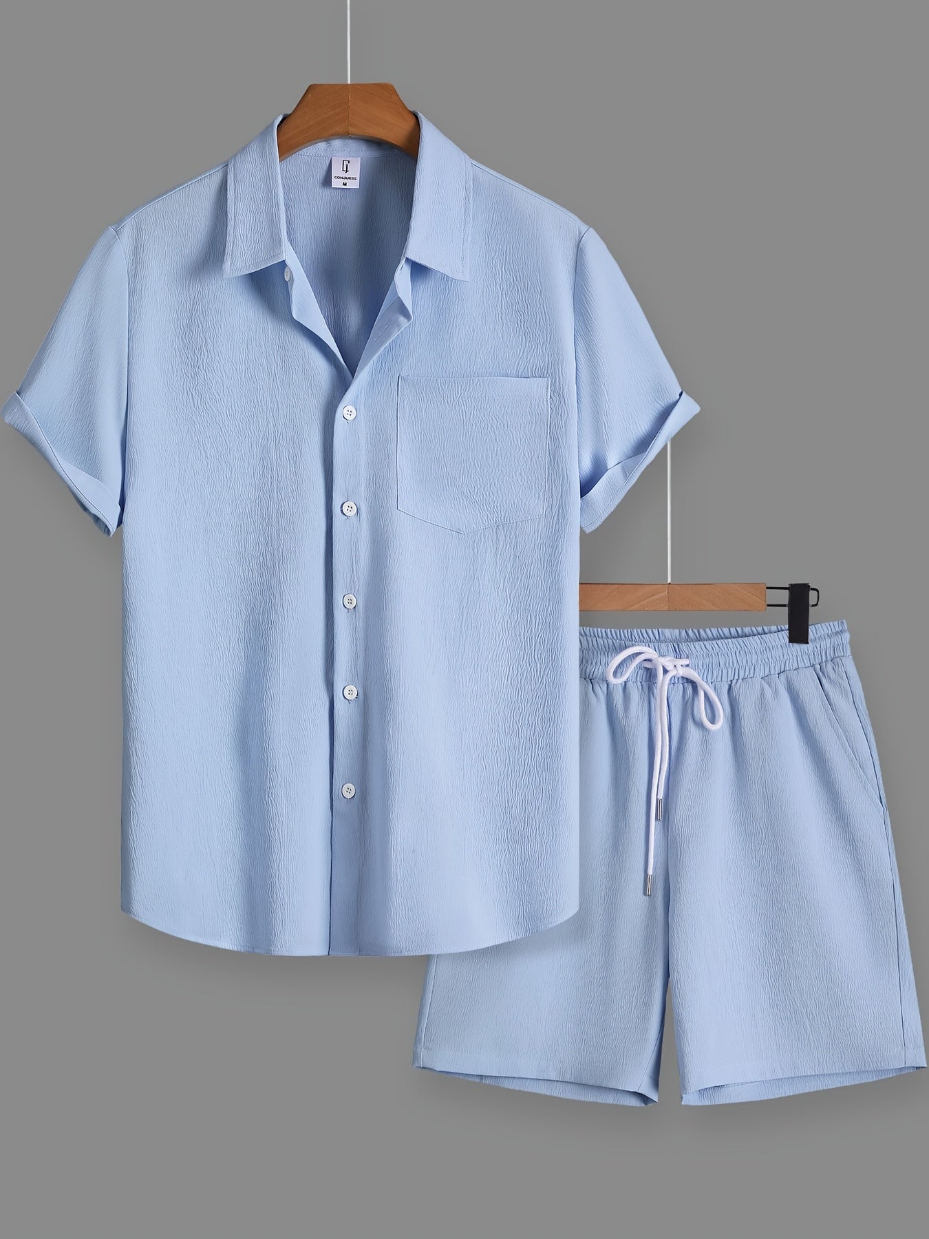 Herren Freizeit Set – Kurzarm Hemd und Shorts für entspannte Anlässe