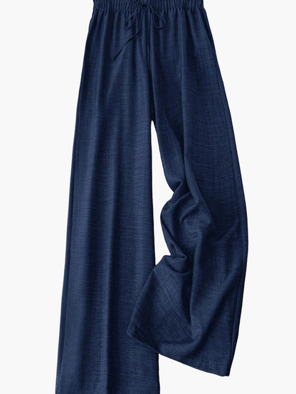 Damen Weite Freizeithose mit Kordelzug – Lässiger Look für Alltag & Urlaub