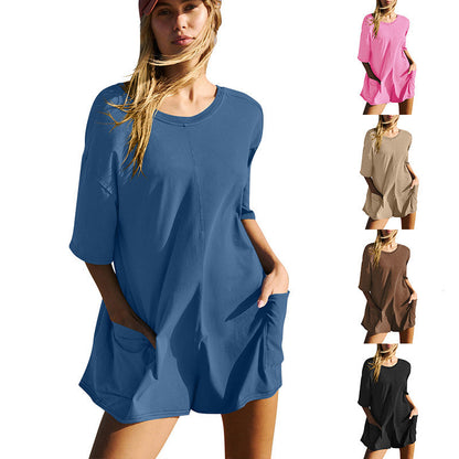 Megan – Lockerer Damen Jumpsuit mit Taschen