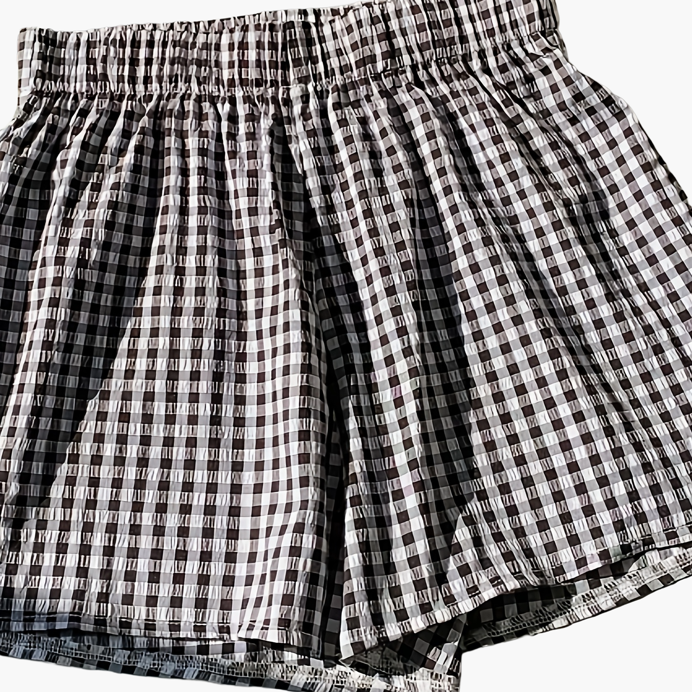 Damen Elegante High Waist Shorts mit Streifenmuster – Perfekt für Alltag & Freizeit