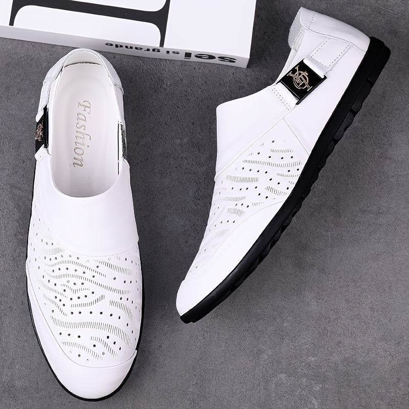 Herren Slip-On Loafer – Elegante Freizeitschuhe mit Prägung und modernem Design