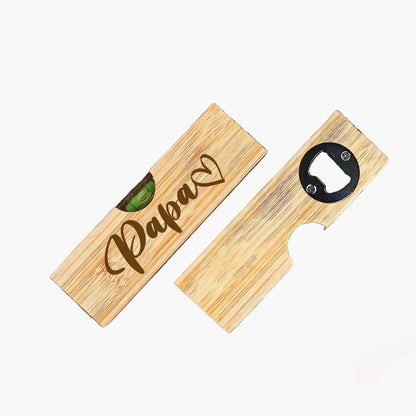 Vater Geschenk Spirit Level & Flaschenöffner – Personalisiertes Werkzeug für Männer zum Vatertag