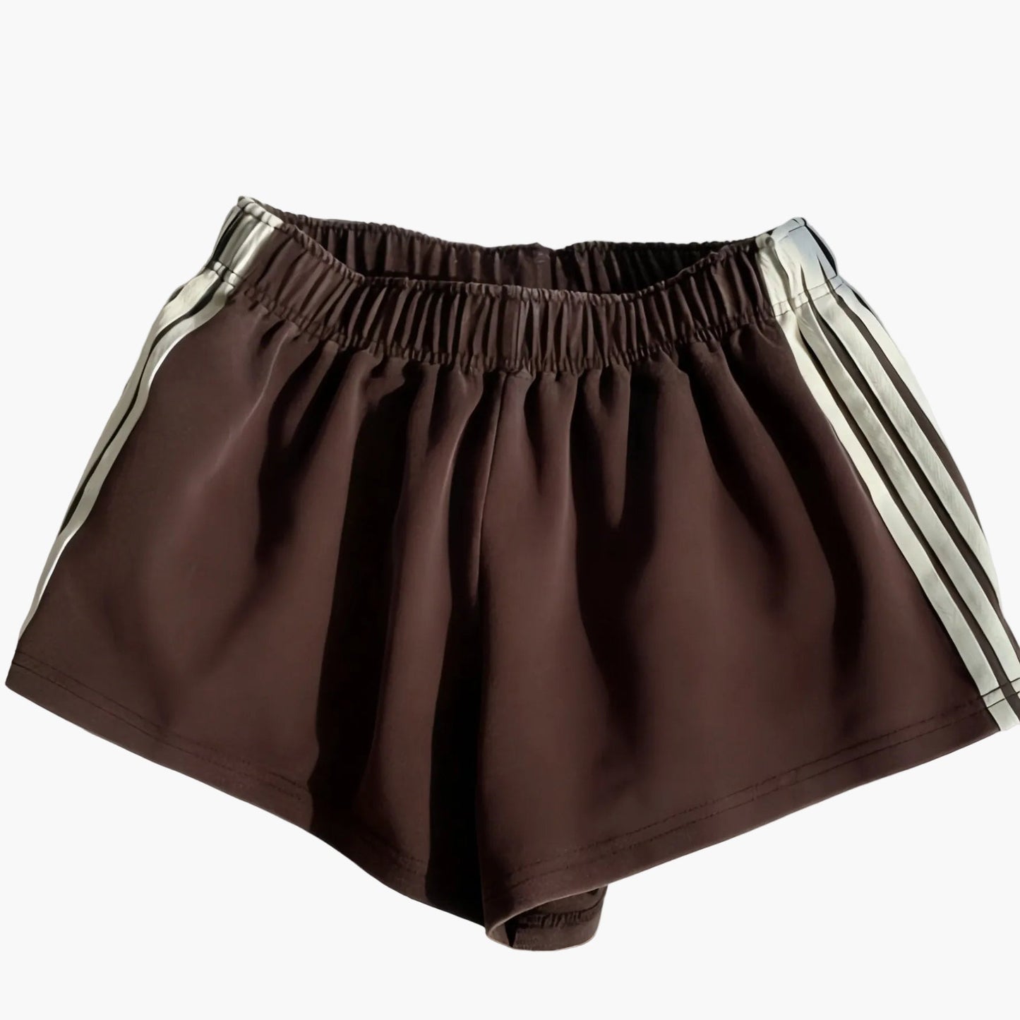 Damen Sport Shorts mit Streifen – Bequeme Trainingshose für Fitness & Freizeit