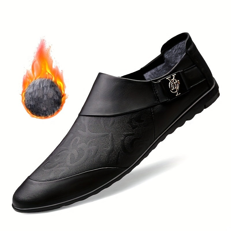 Herren Slip-On Loafer – Elegante Freizeitschuhe mit Prägung und modernem Design