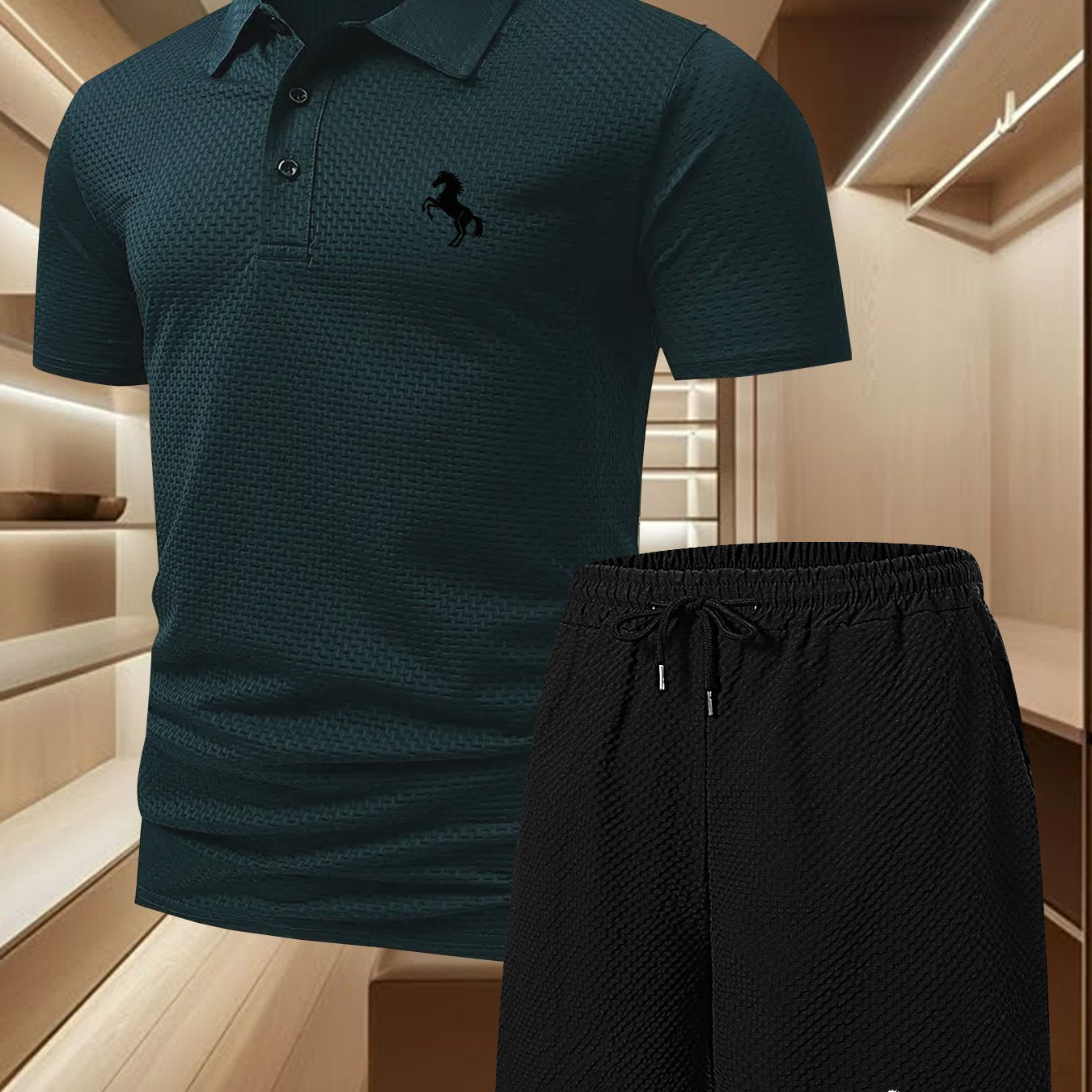 Herren Polo Set mit Shorts – Elegantes Freizeit-Outfit für Alltag und sportliche Aktivitäten