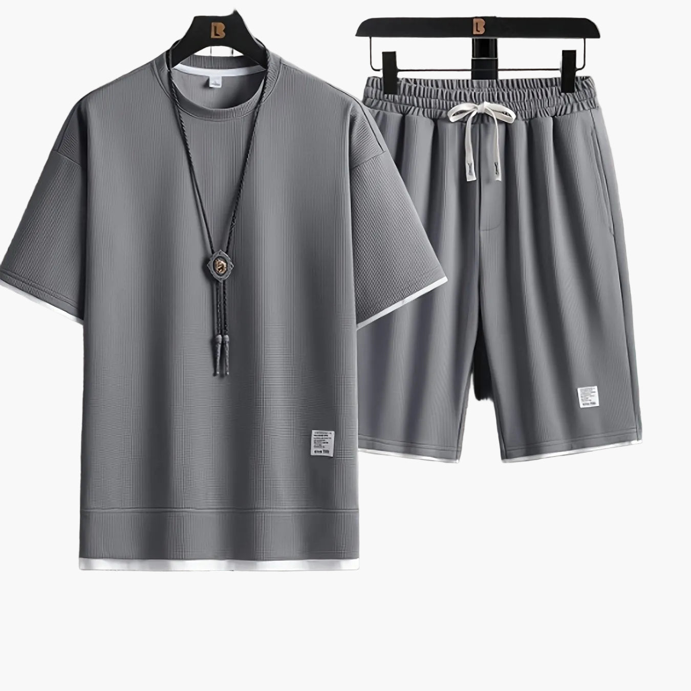 Herren Freizeit Outfit Set – Modernes T-Shirt und Shorts für Alltag & Sport