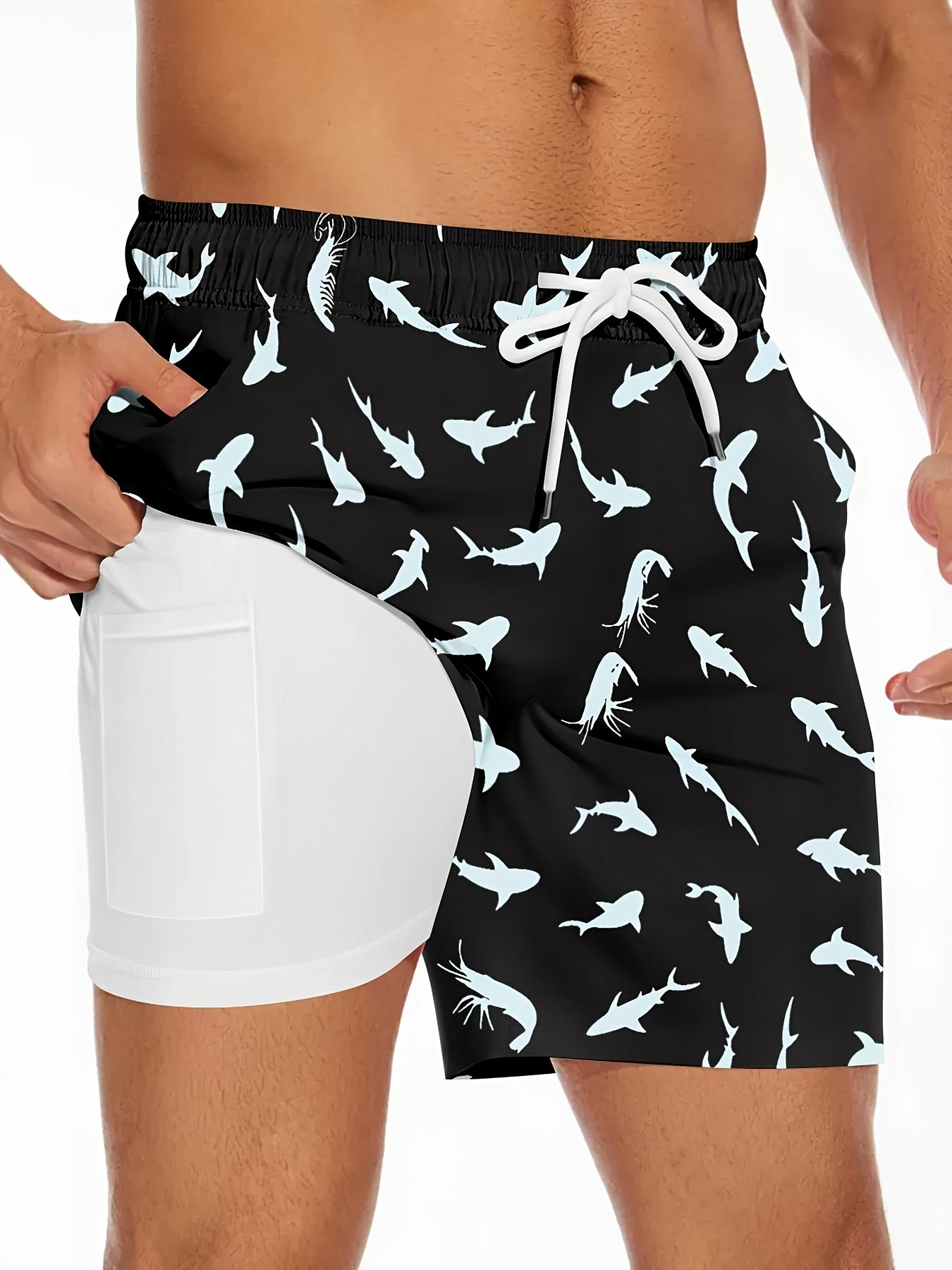 Herren Badeshorts mit Gummienten-Motiv – Lustige Schwimmshorts für Strand und Pool