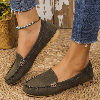 Damen Mokassin-Slipper – Bequeme Freizeitschuhe im eleganten Look