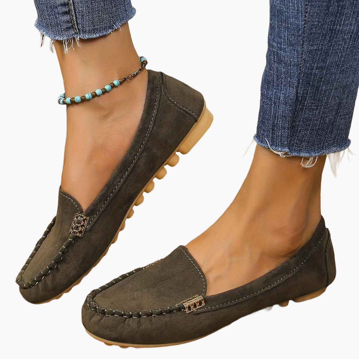 Damen Mokassin-Slipper – Bequeme Freizeitschuhe im eleganten Look