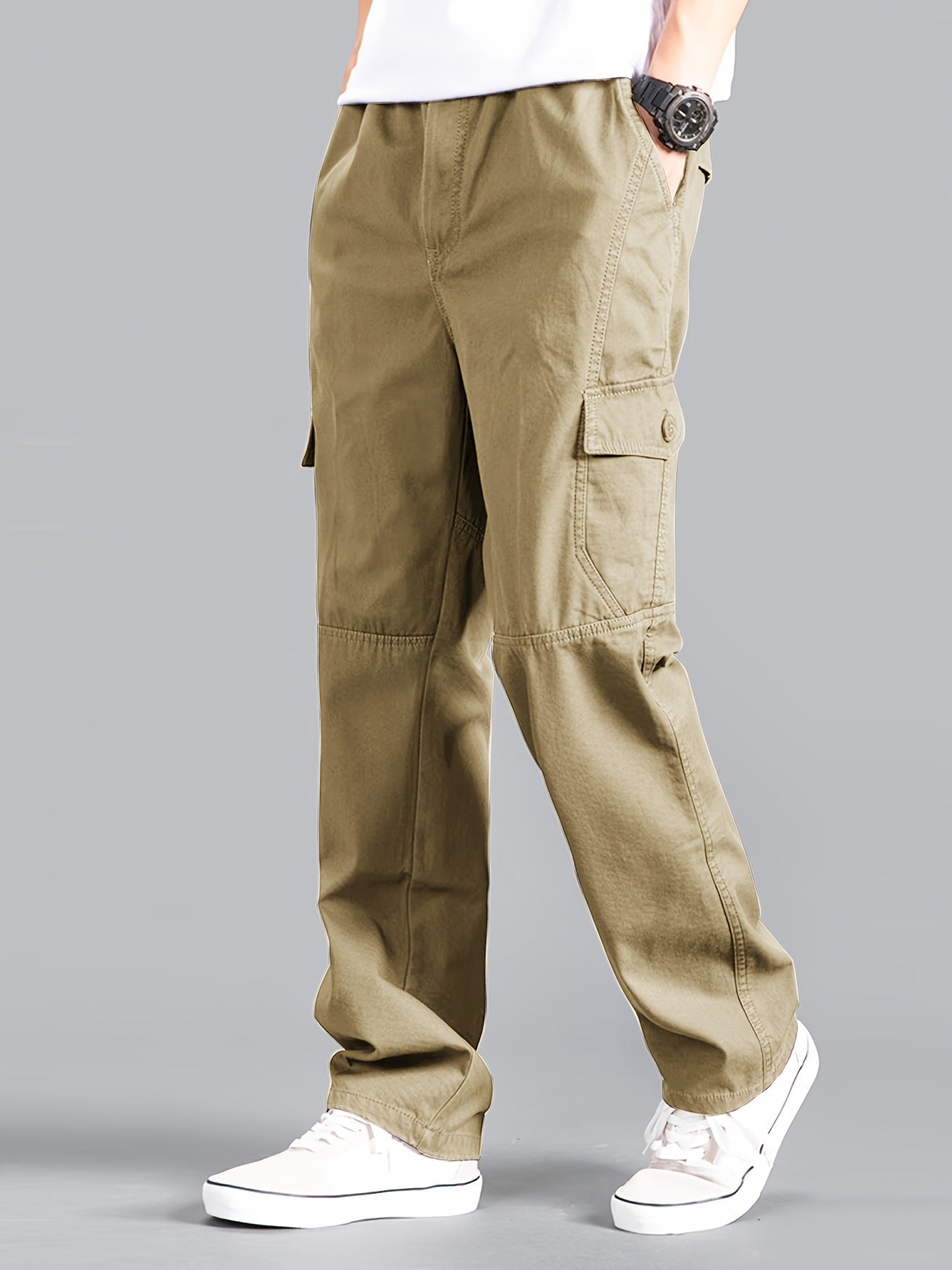 Herren Cargo-Hose mit modernem Schnitt und praktischen Taschen – Lässige Freizeithose für Alltag und Outdoor