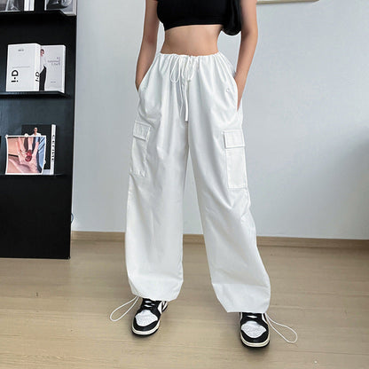 Christine – Weite Damen-Cargohose mit geradem Bein und Taschen