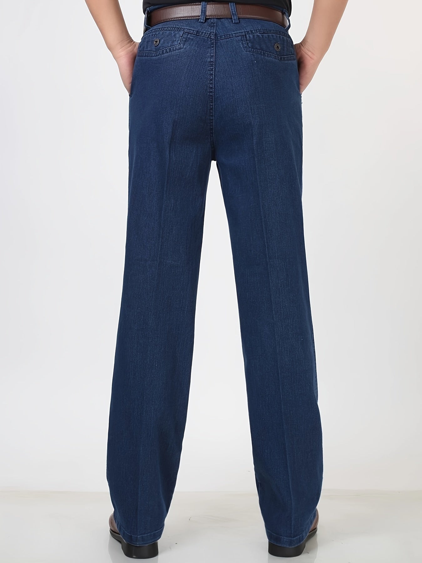 Herren Gerade Jeanshose mit Business-Casual Stil – Bequeme Freizeithose für Alltag und Büro