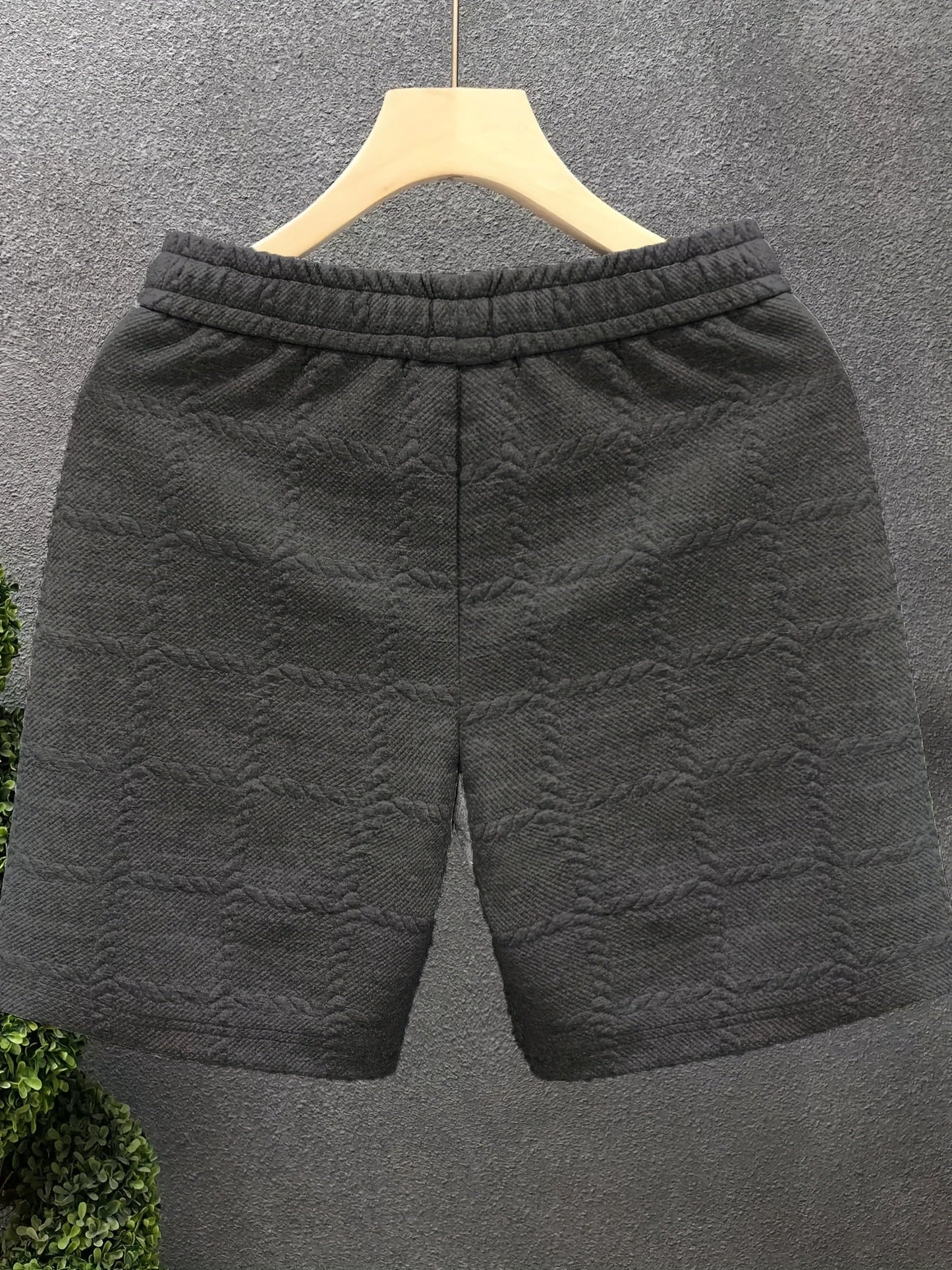 Herren Shorts mit modernem Strukturmuster – Freizeit & Sport, Komfort Fit, urbaner Look