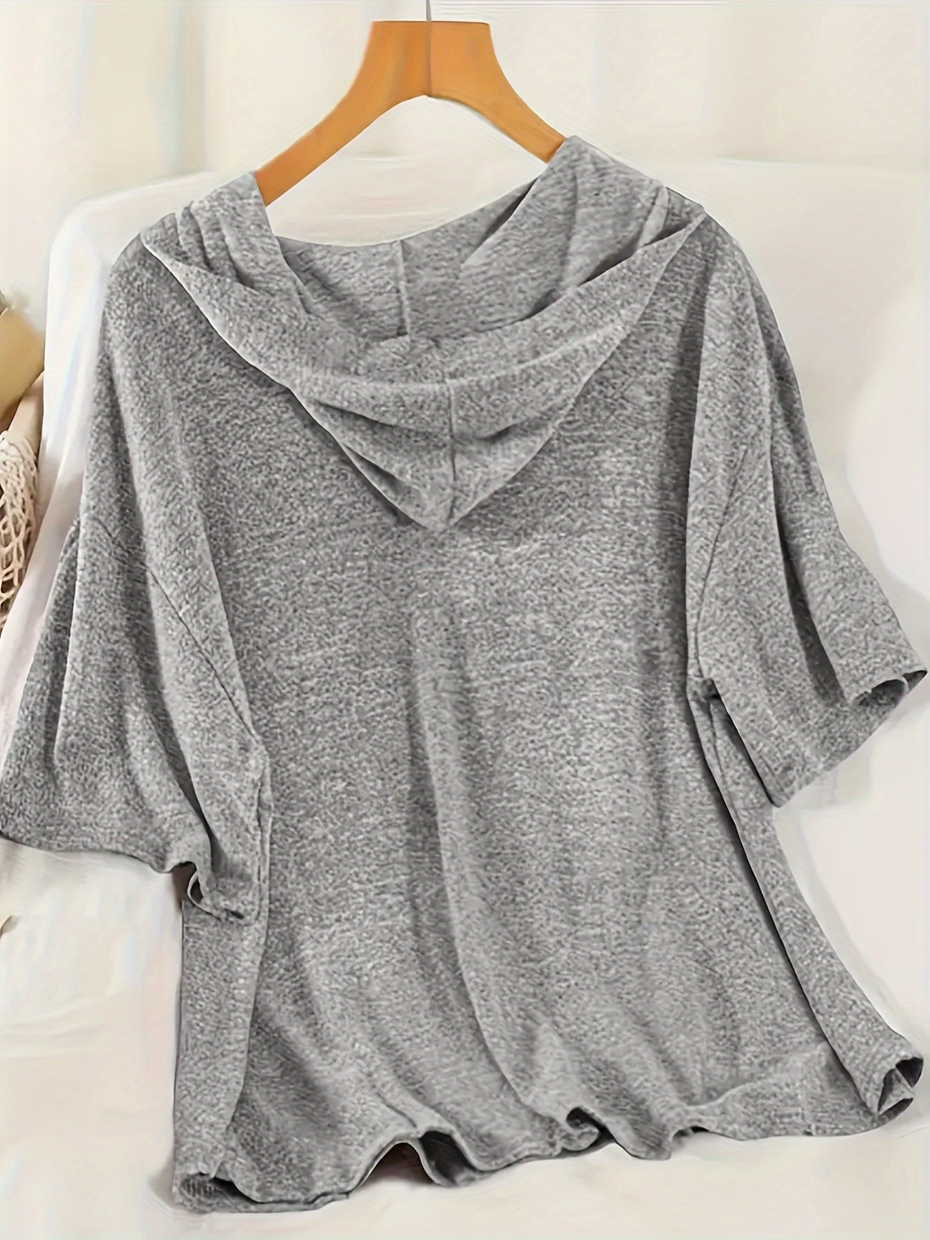 Damen Freizeit Zweiteiler Set mit Kapuzenoberteil und Shorts – Loungewear für Frühling und Sommer