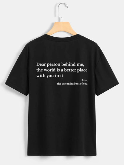 Rose – Damen T-Shirt mit Rundhals und Slogan