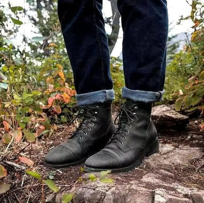 Herren Klassische Stiefeletten – Zeitlose Veganem Leder für Alltag & Business