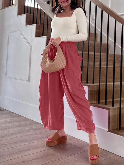 Marion – Weite Sommerhose mit Elastischem Bund