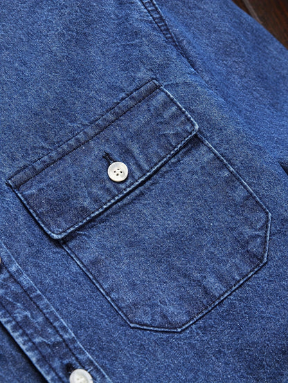 Herren Denim Hemd im lässigen Stil – Perfekt für Freizeit und Alltag
