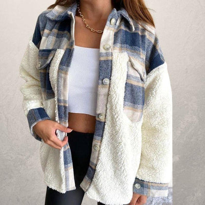Kathryn – Damenjacke aus Weihnachts-Mesh-Kaschmir