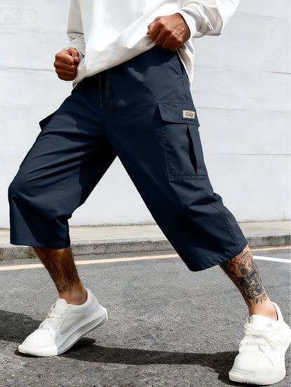Herren Cargo-Shorts mit Taschen – Lässige Knielange Freizeithose für Alltag & Sport
