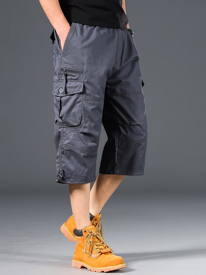 Herren Cargo Outdoor Shorts mit vielen Taschen und langem Schnitt – Ideal für Abenteuer & Freizeit