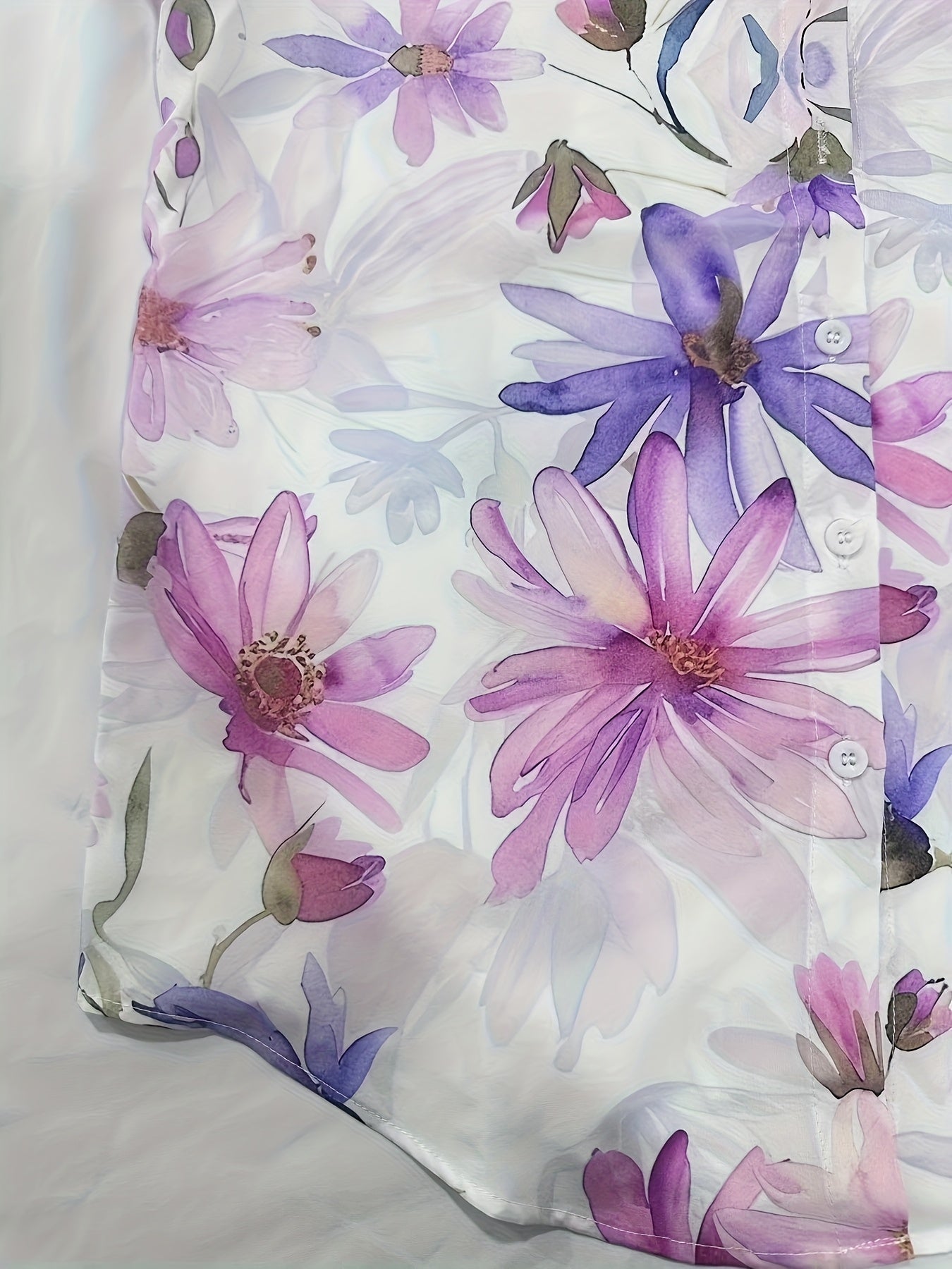 Damen Bluse mit Blumenmuster – Elegante Freizeitmode für Frühling und Sommer