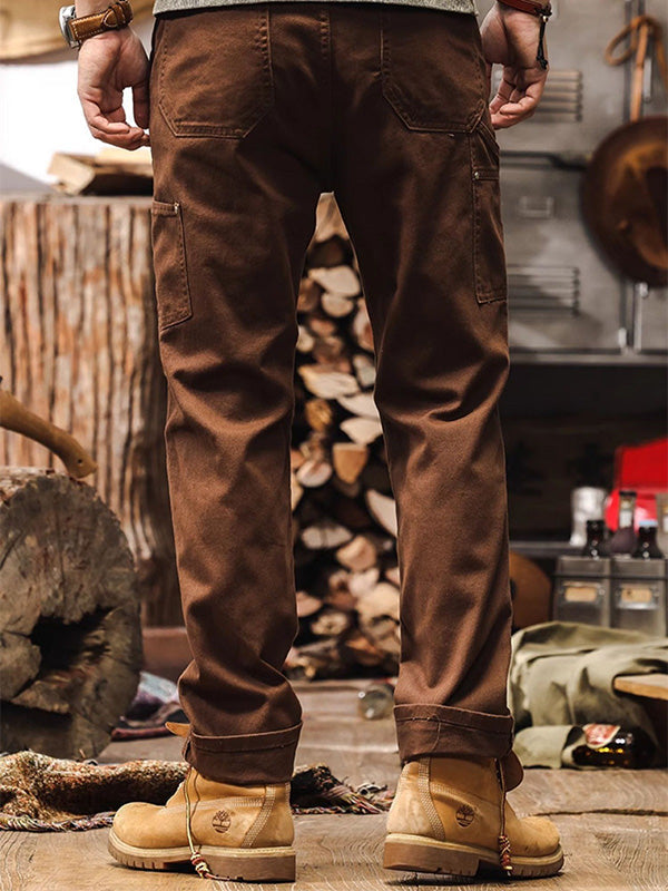 Herren Arbeits- und Outdoor-Hose im Utility-Style – Robuste Freizeithose mit geradem Bein für Arbeit, Alltag und Abenteuer