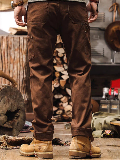 Herren Arbeits- und Outdoor-Hose im Utility-Style – Robuste Freizeithose mit geradem Bein für Arbeit, Alltag und Abenteuer