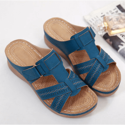 Damen Komfort Slip-On Sandalen – Bequeme Keilsandalen für Alltag & Freizeit