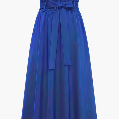 Damen Maxirock mit Paperbag-Bund und Schleife – Eleganter Freizeit-Look für jeden Anlass