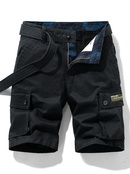 Herren Cargo Shorts Freizeit Klassisch mit Gürtel und Taschen