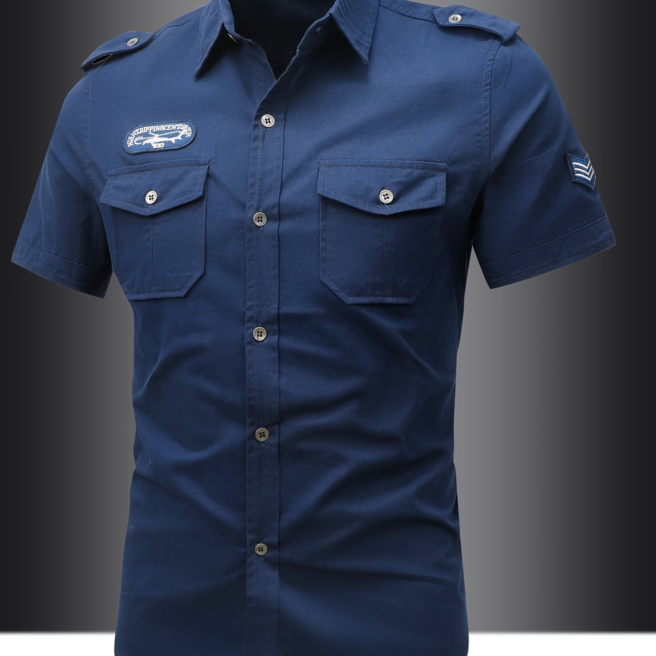Herren Utility Hemd im Military Style – Kurzarm, Freizeit, Outdoor